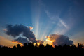 Last rays of sunset