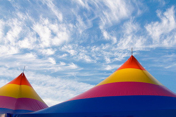 West Virginia State Fair tent