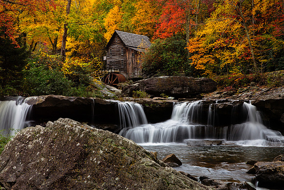 The Glade Creek Gristmill at Babcock State Park