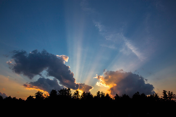 Last rays of sunset