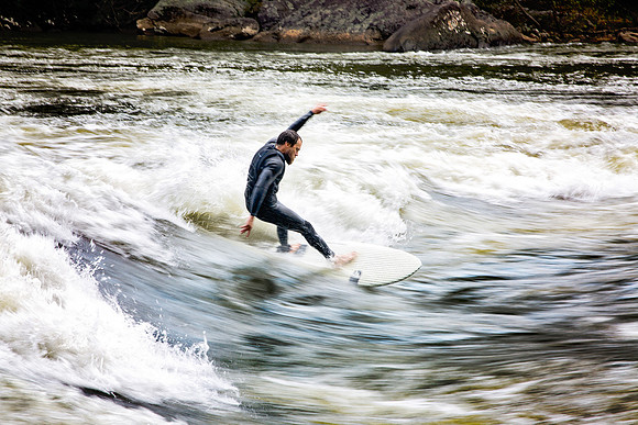 WV River Surfing