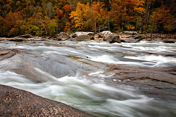 New River Dries in Autumn