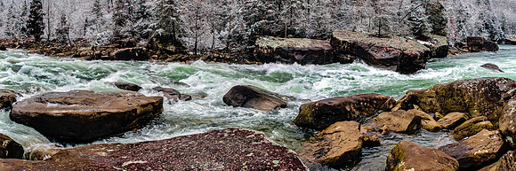 Pillow Rapid, Gauley River Panorama