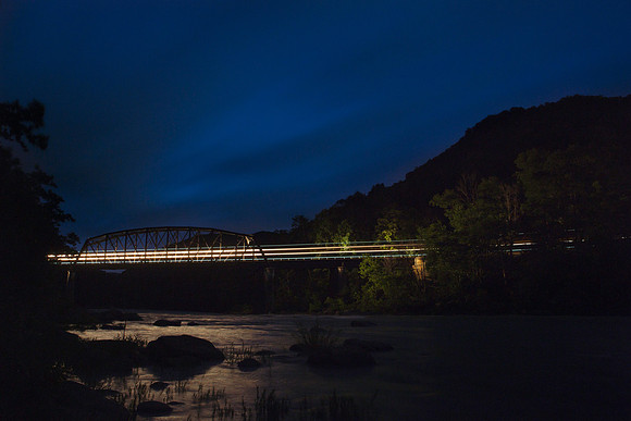 Train at Upper Railroad, New River WV