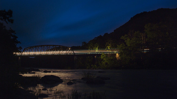 Train at Upper Railroad, New River WV